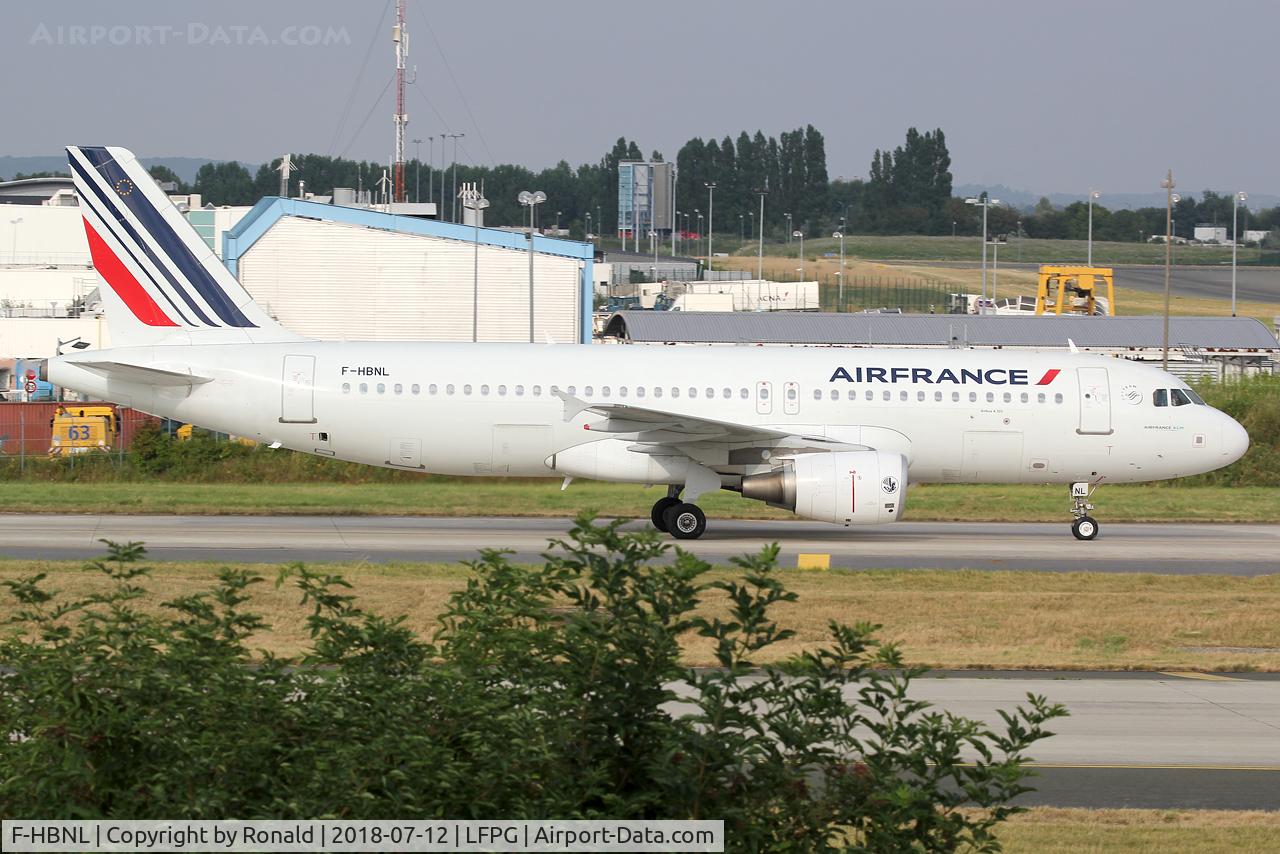 F-HBNL, 2012 Airbus A320-214 C/N 5129, at cdg