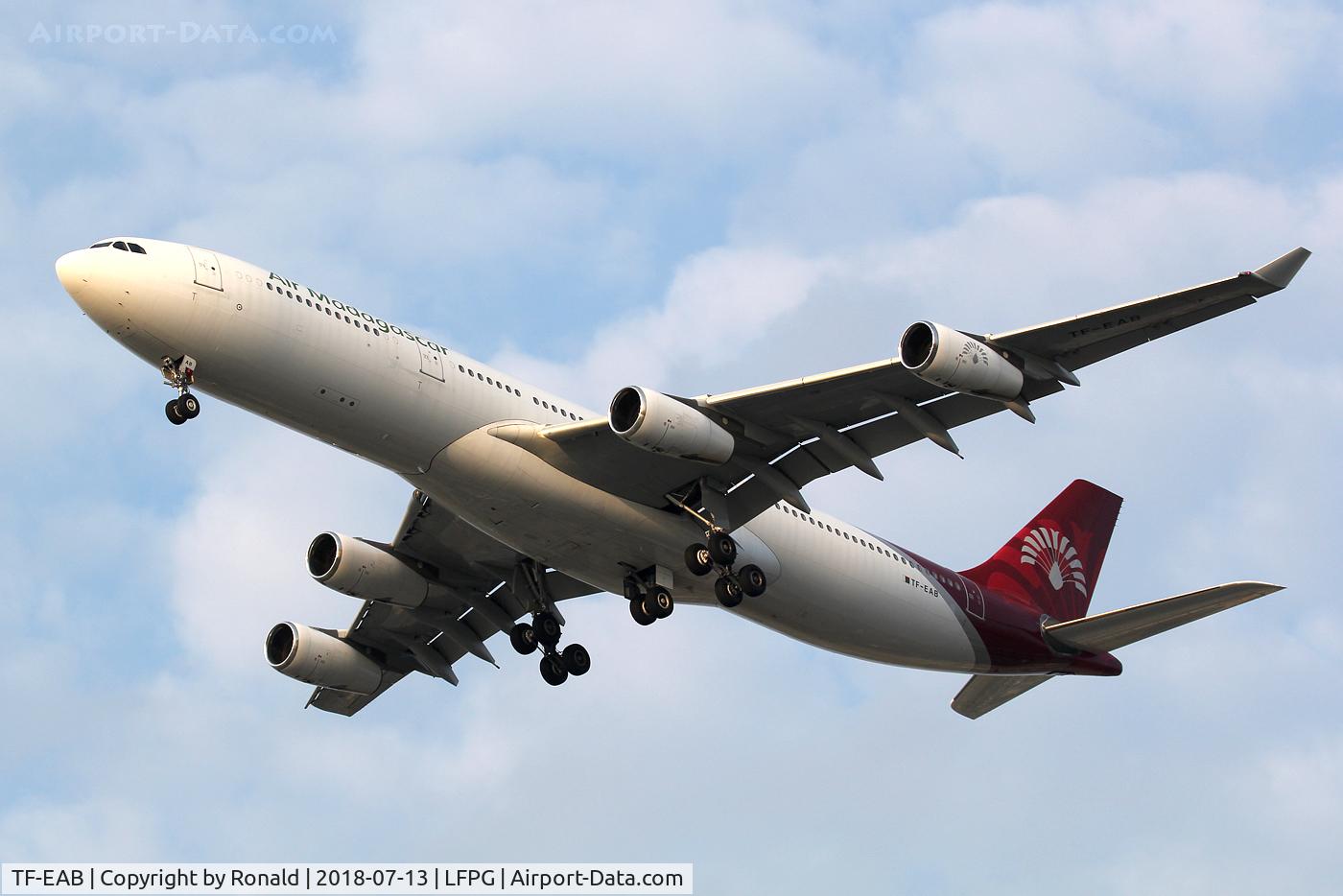 TF-EAB, 1998 Airbus A340-313X C/N 210, at cdg