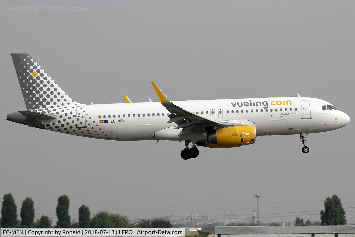 EC-MFN, 2015 Airbus A320-232 C/N 6594, at orly