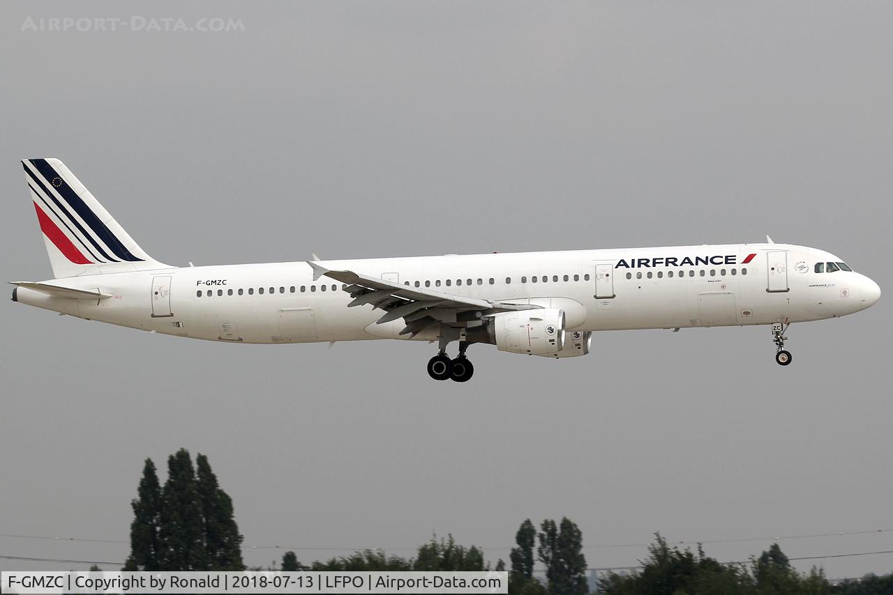 F-GMZC, 1995 Airbus A321-111 C/N 521, at orly