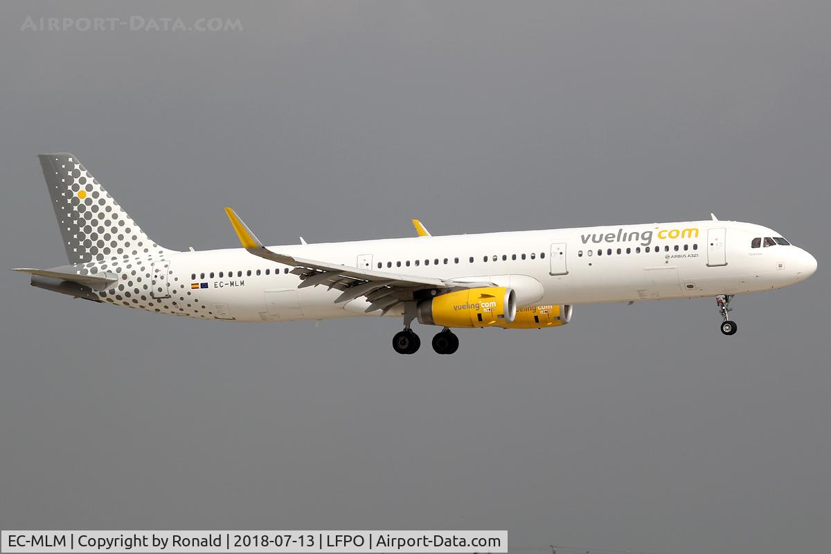 EC-MLM, 2016 Airbus A321-231 C/N 7108, at orly