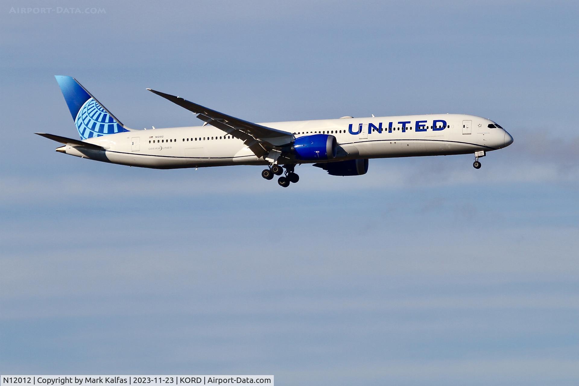 N12012, 2020 Boeing 787-10 Dreamliner Dreamliner C/N 60145, UNITED B78X N12012 UAL952 EDDM-KORD, 10C APPROACH KORD