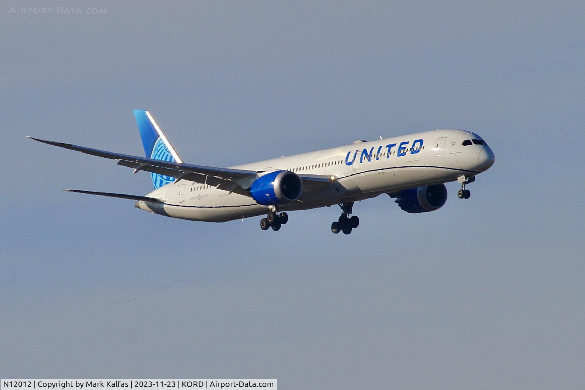 N12012, 2020 Boeing 787-10 Dreamliner Dreamliner C/N 60145, UNITED B78X N12012 UAL952 EDDM-KORD, 10C APPROACH KORD