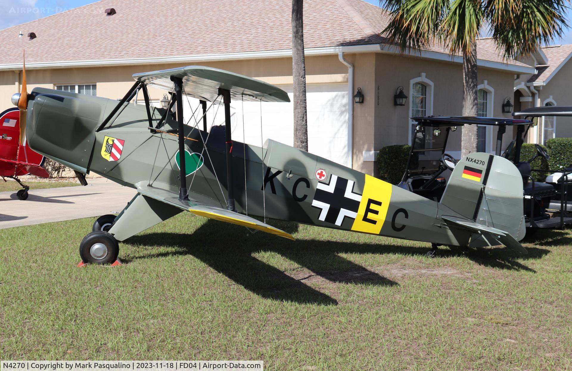 N4270, 1959 CASA 1-131 Jungmann C/N E3B-427, CASA 1-131 Jungmann