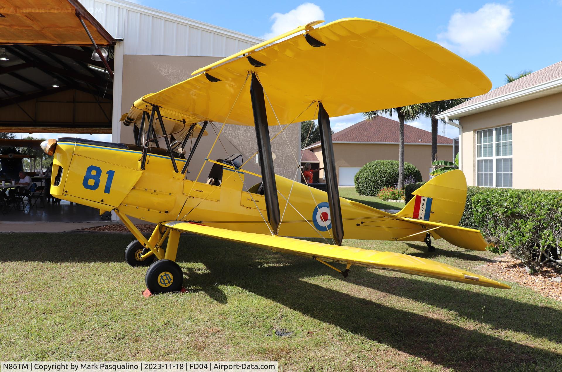 N86TM, 1938 De Havilland DH-82A Tiger Moth II C/N 86611, De Havilland DH-82A
