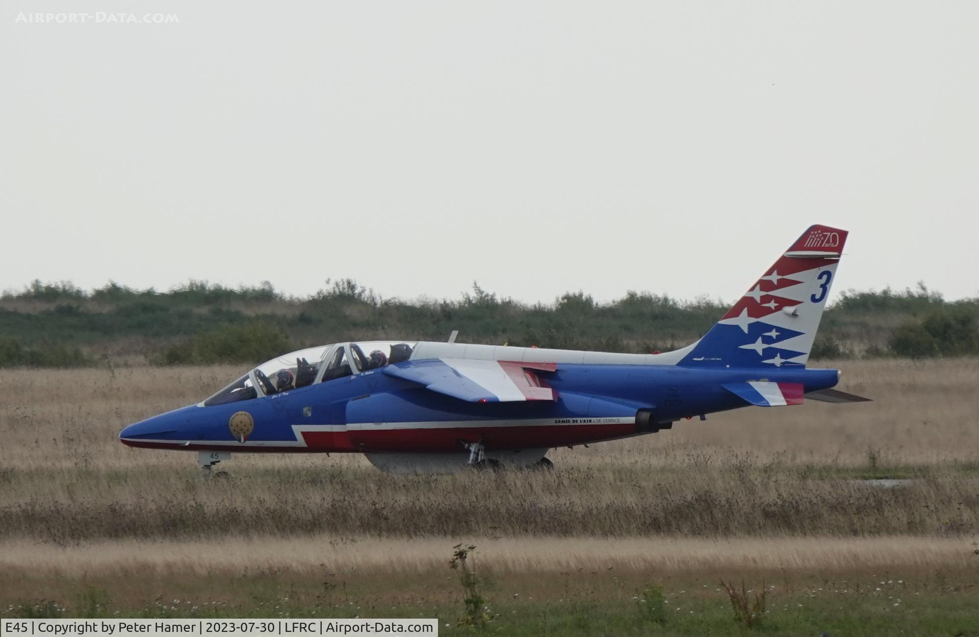 E45, Dassault-Dornier Alpha Jet E C/N E45, Maupertus. Fastnet Display 2023
