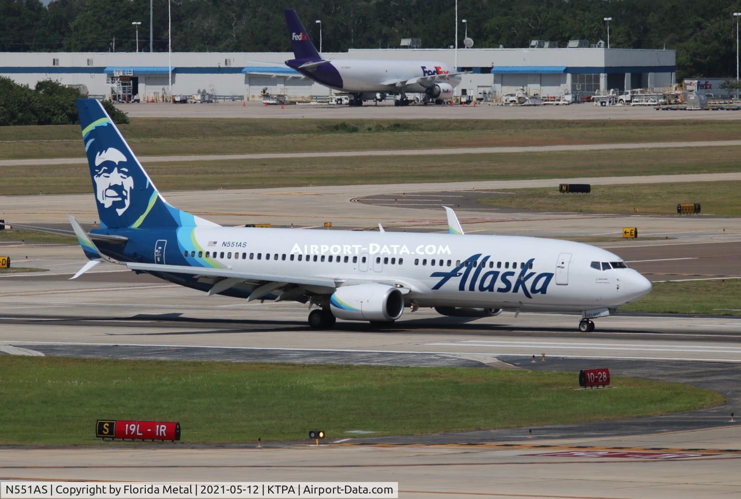 N551AS, 2006 Boeing 737-890 C/N 34593, ASA 738 zx SEA-TPA
