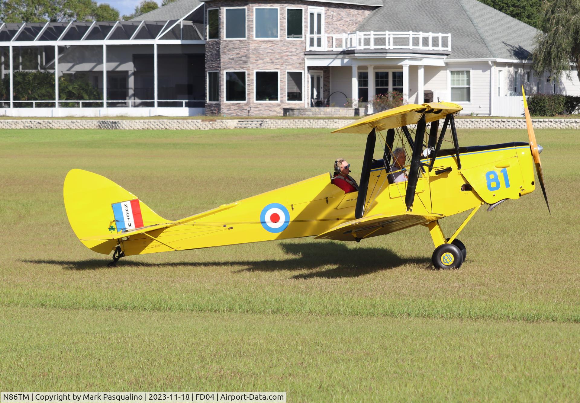 N86TM, 1938 De Havilland DH-82A Tiger Moth II C/N 86611, De Havilland DH-82A