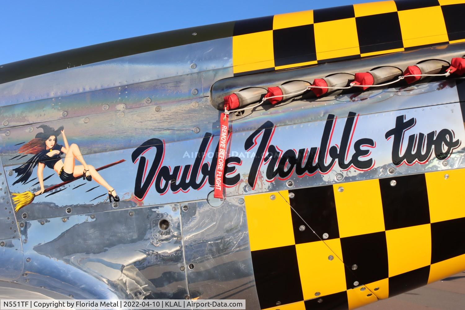 N551TF, 1944 North American TF-51D Mustang C/N 122-31199, Double Trouble TWO zx