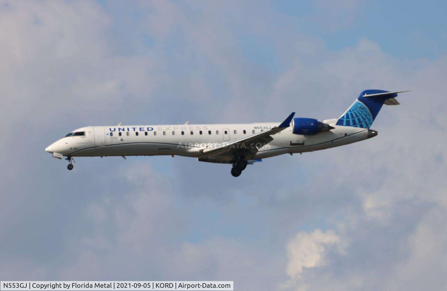 N553GJ, Bombardier CRJ-701ER (CL-600-2C10) Regional Jet C/N 10296, GJS/UE CRJ7 zx IND-ORD
