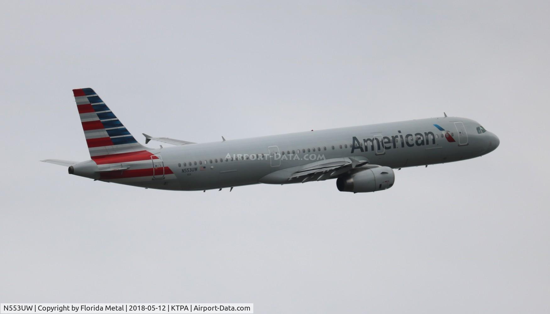 N553UW, 2011 Airbus A321-231 C/N 4960, AAL A321 zx TPA-CLT