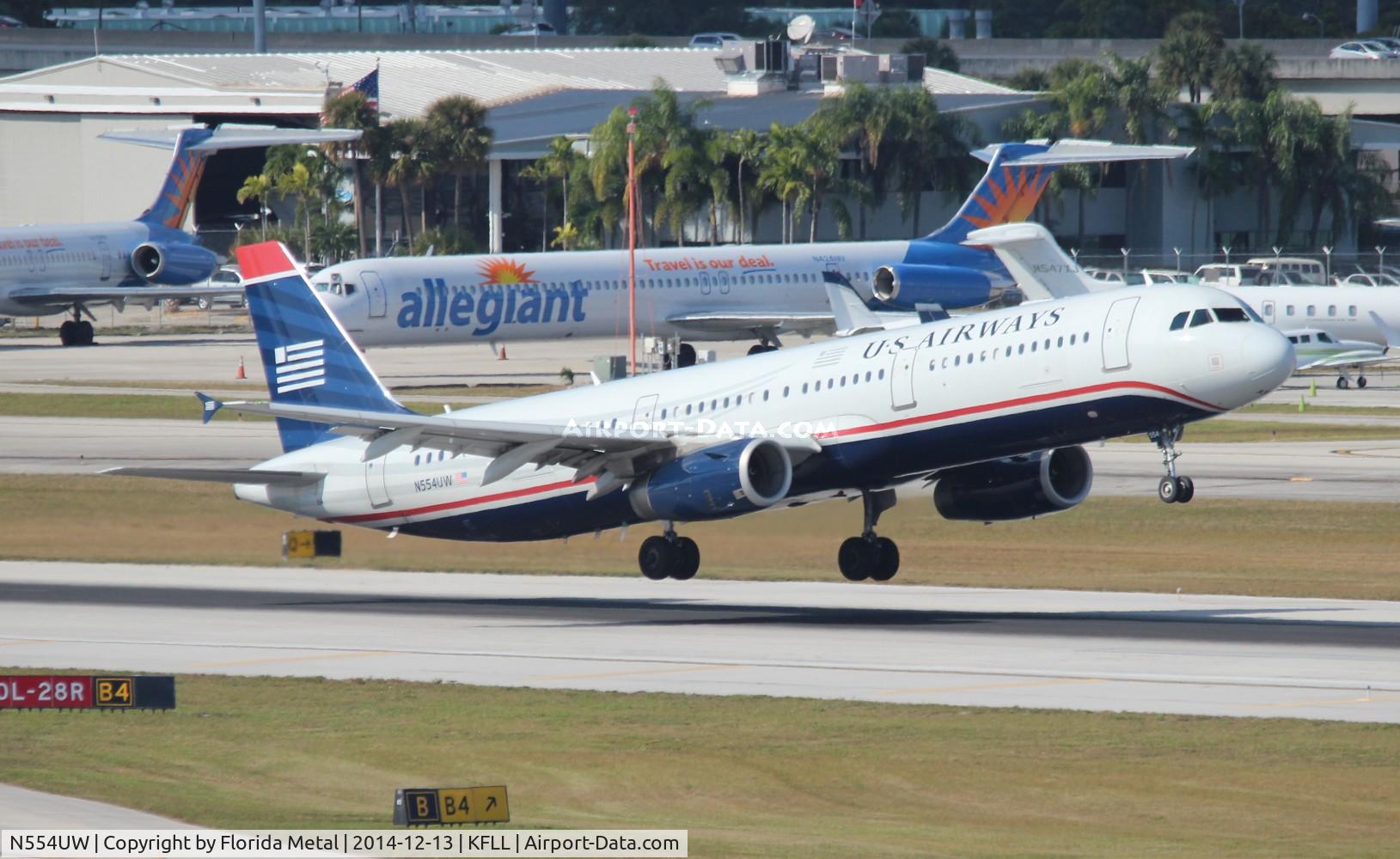N554UW, 2011 Airbus A321-231 C/N 4866, USA A321 zx FLL-KCLT