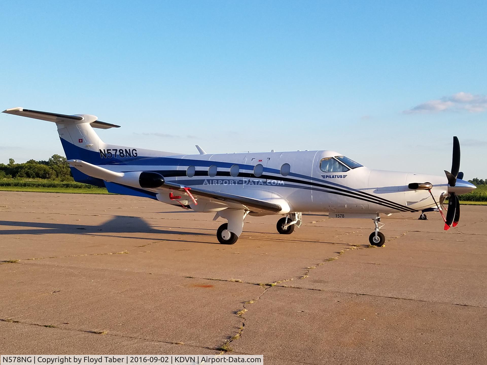N578NG, 2015 Pilatus PC-12/47E C/N 1578, On the GA Ramp