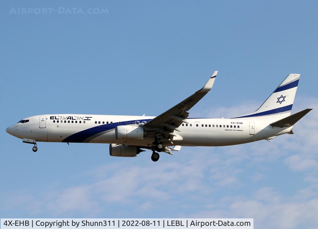 4X-EHB, 2013 Boeing 737-958/ER C/N 41553, Landing rwy 24R