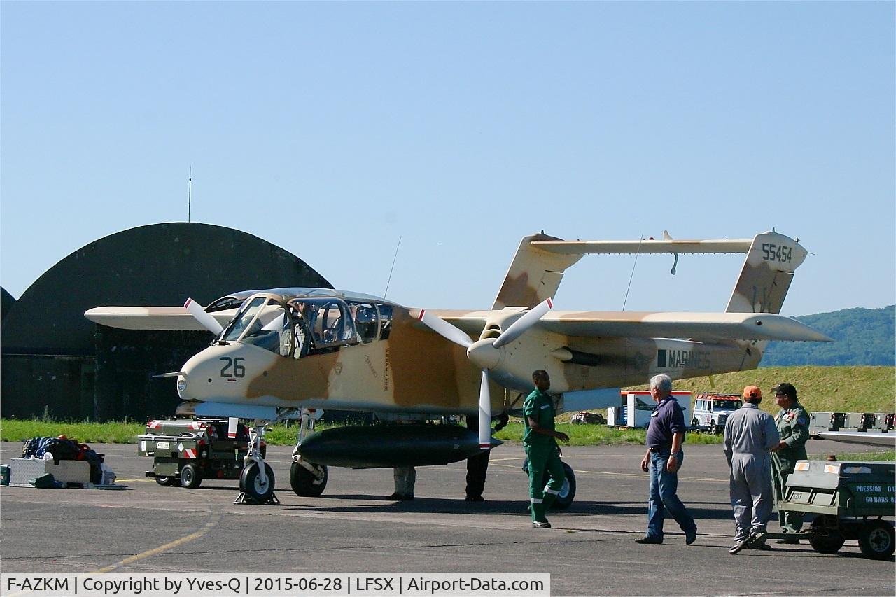 F-AZKM, 1971 North American OV-10B Bronco C/N 338-9 (305-65), North American OV-10B Bronco, Flight line, Luxeuil-St Sauveur Air Base 116 (LFSX)