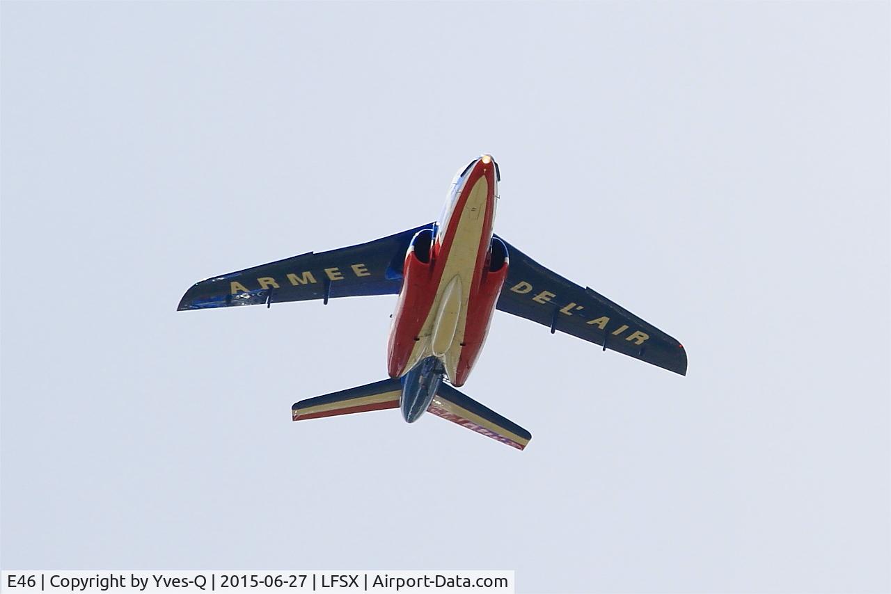E46, Dassault-Dornier Alpha Jet E C/N E46, Dassault-Dornier Alpha Jet E (F-UHRF), Athos 01 leader of Patrouille de France 2015, Luxeuil-St Sauveur Air Base 116 (LFSX)