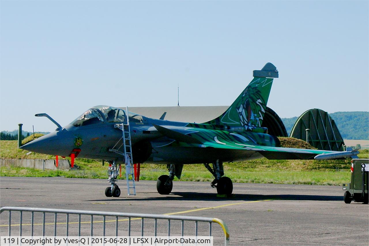 119, 2010 Dassault Rafale C C/N 119, Dassault Rafale C (113-IX), Flight line, Luxeuil-St Sauveur Air Base 116 (LFSX)