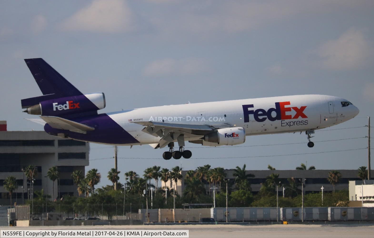 N559FE, 1973 McDonnell Douglas MD-10-10F C/N 46930, FDX MD-10-10 zx
