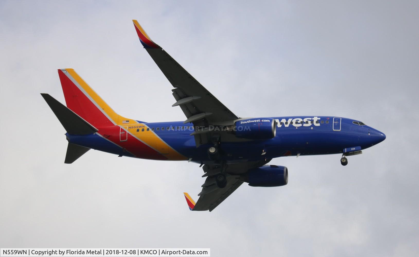 N559WN, 2002 Boeing 737-73V C/N 30249, SWA 737 nc zx