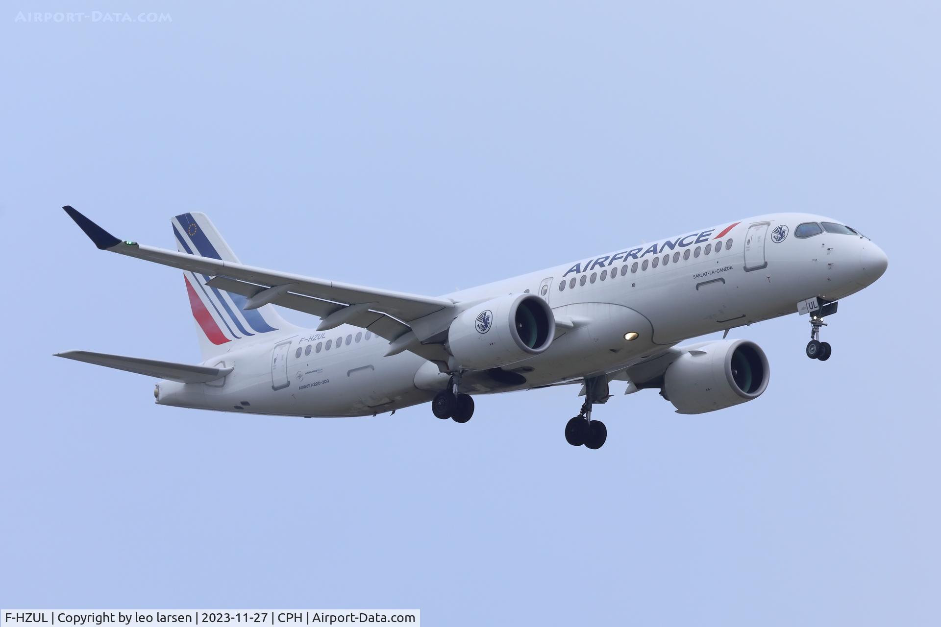 F-HZUL, 2022 Airbus A220-300 C/N 55174, Copenhagen 27.11.2023