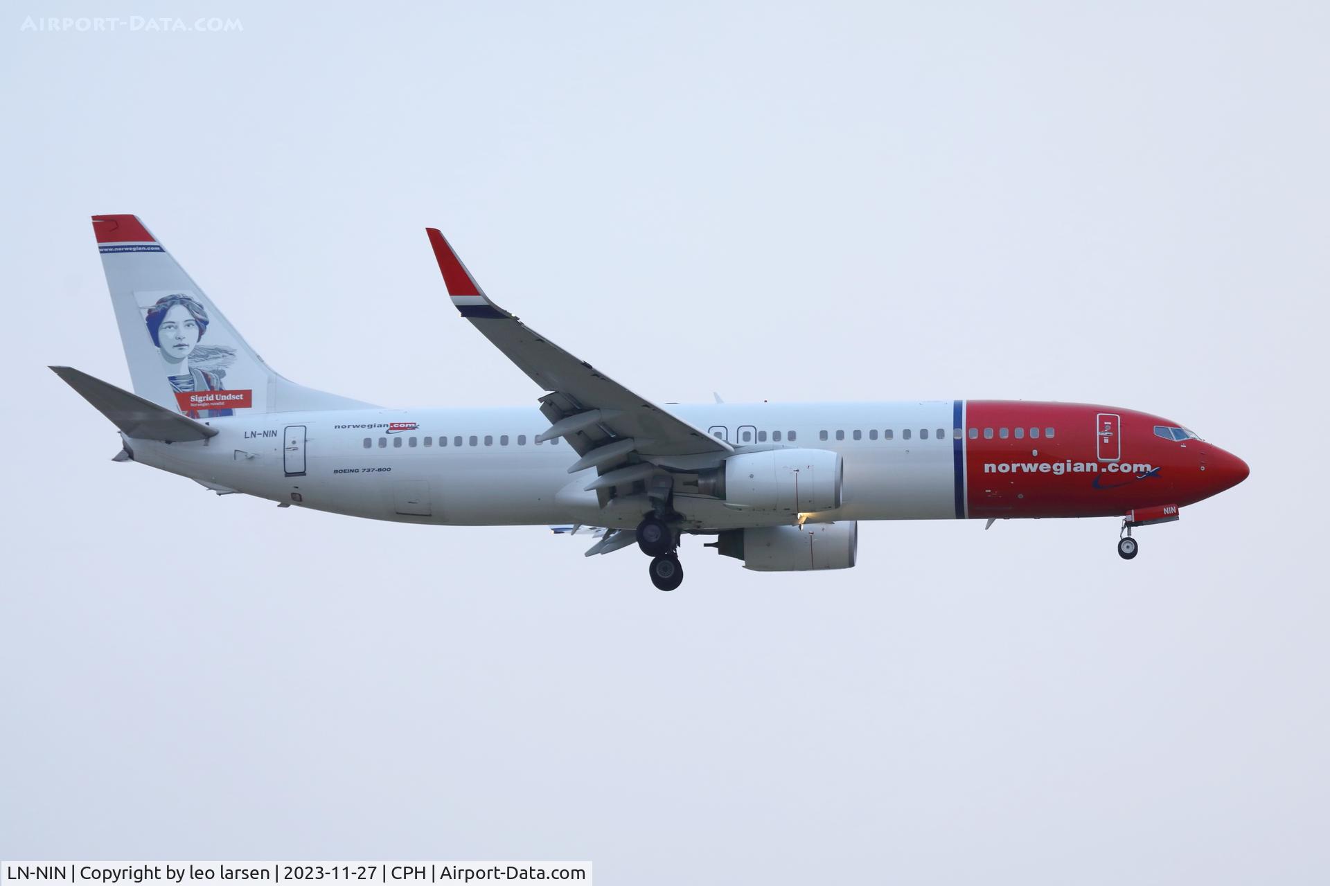 LN-NIN, 2007 Boeing 737-81M C/N 30721, Copenhagen 27.11.2023