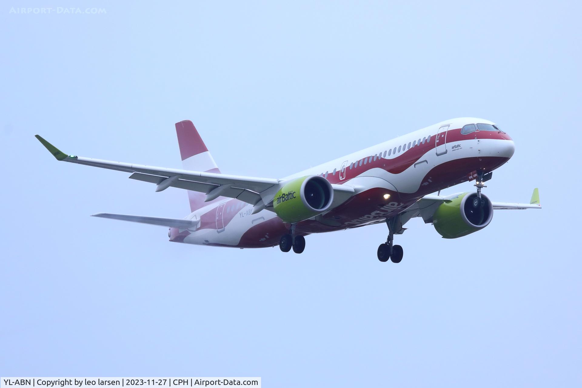 YL-ABN, 2023 Airbus A220-371 C/N 55215, Copenhagen 27.11.2023