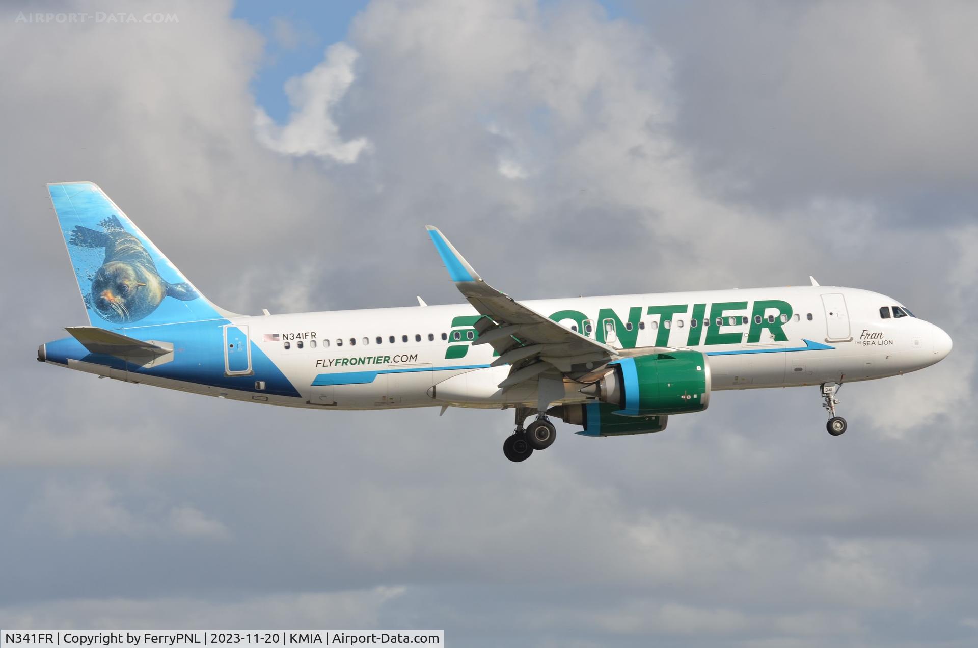 N341FR, 2018 Airbus A320-251NEO C/N 8516, 