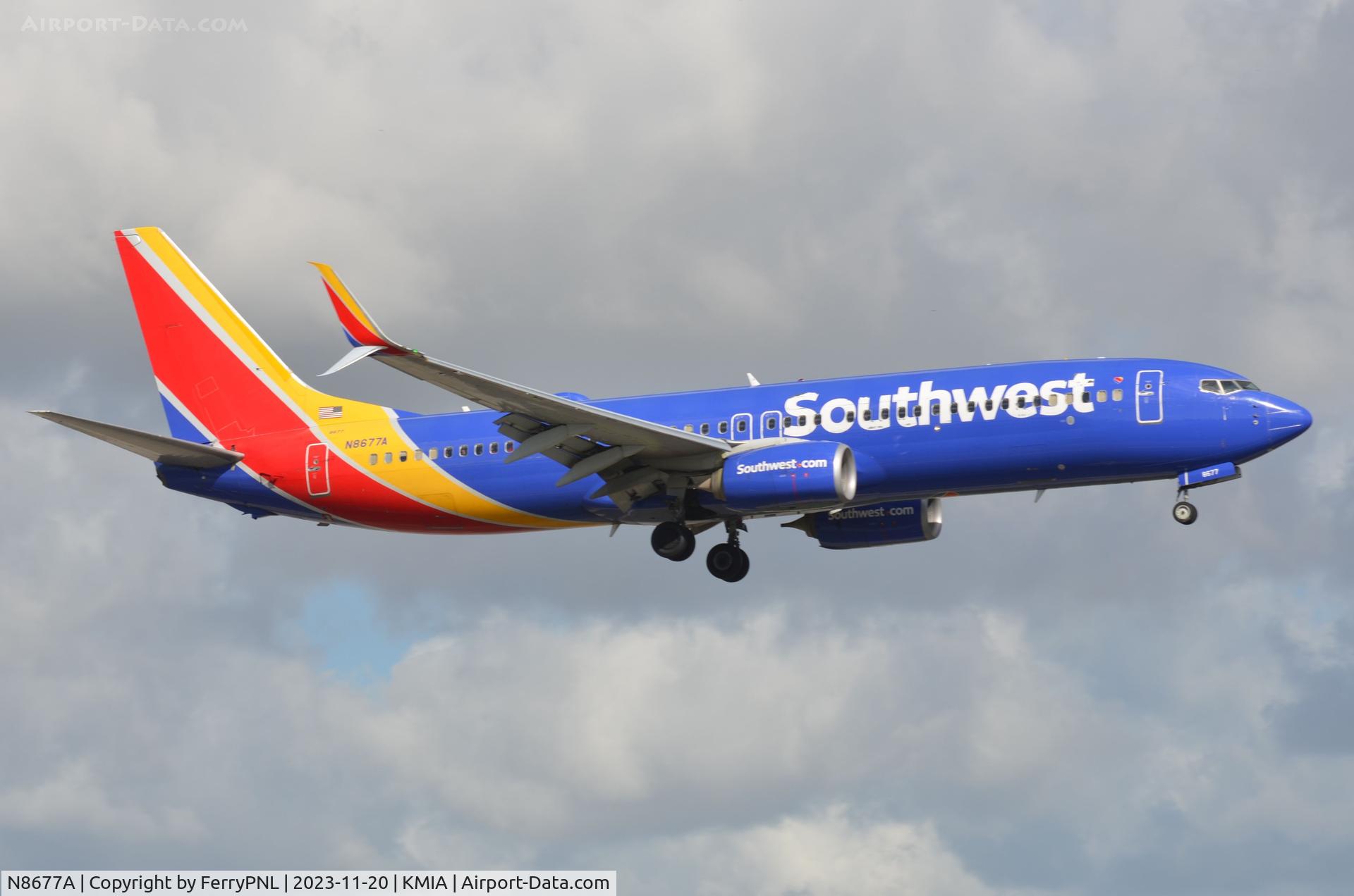 N8677A, 2016 Boeing 737-8H4 C/N 36650, Arrival of Southwest B738