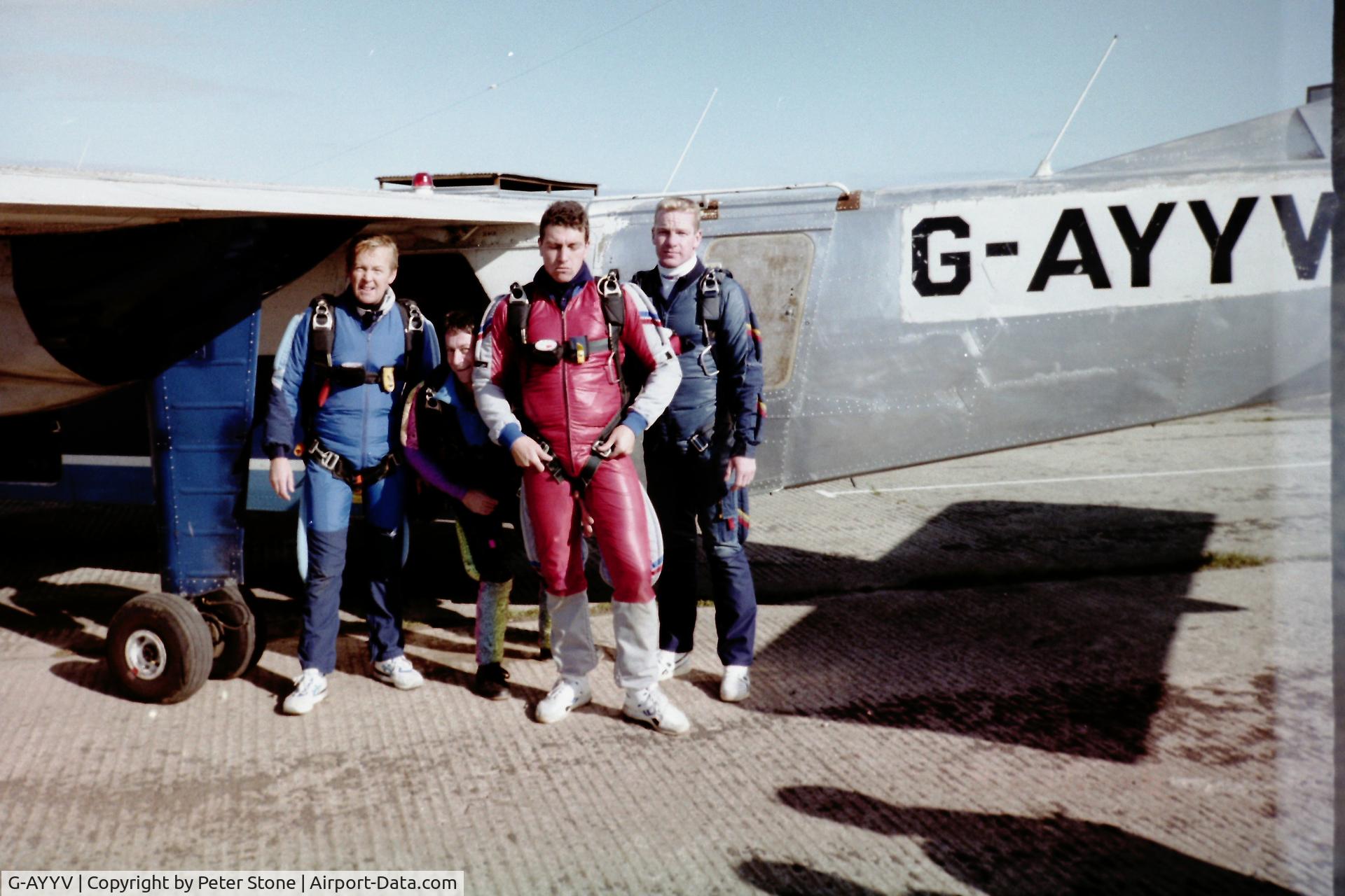 G-AYYV, 1971 Britten-Norman BN-2A-6 Islander C/N 219, Skydiving operations 6/10/1991