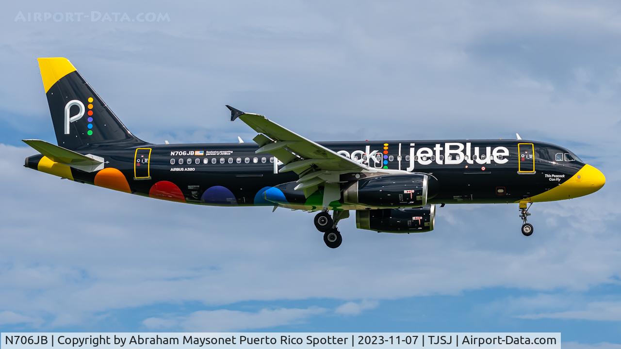 N706JB, 2008 Airbus A320-232 C/N 3451, New scheme paint job
