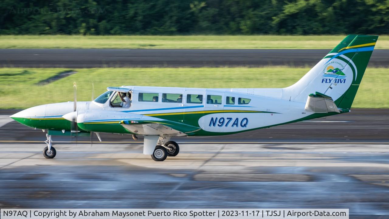 N97AQ, 1977 Cessna 404 Titan C/N 4040135, New scheme paint job