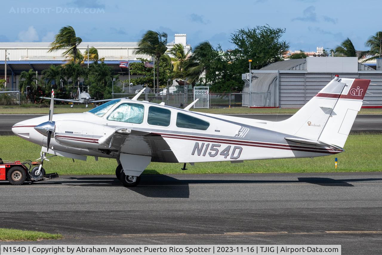 N154D, 1974 Beech 95-B55 (T42A) Baron C/N TC-1740, Old school aircraft