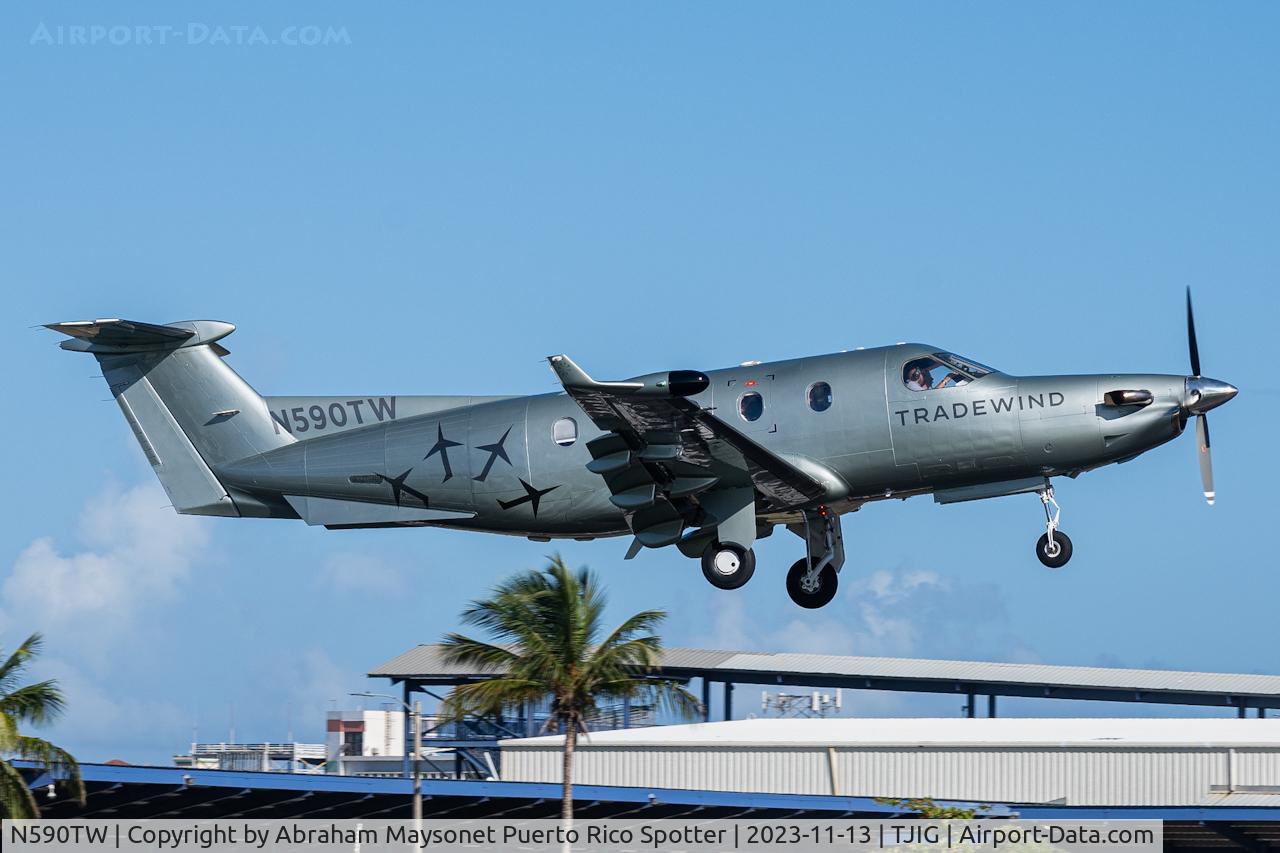 N590TW, 1998 Pilatus PC-12/45 C/N 235, Departure on runway 9