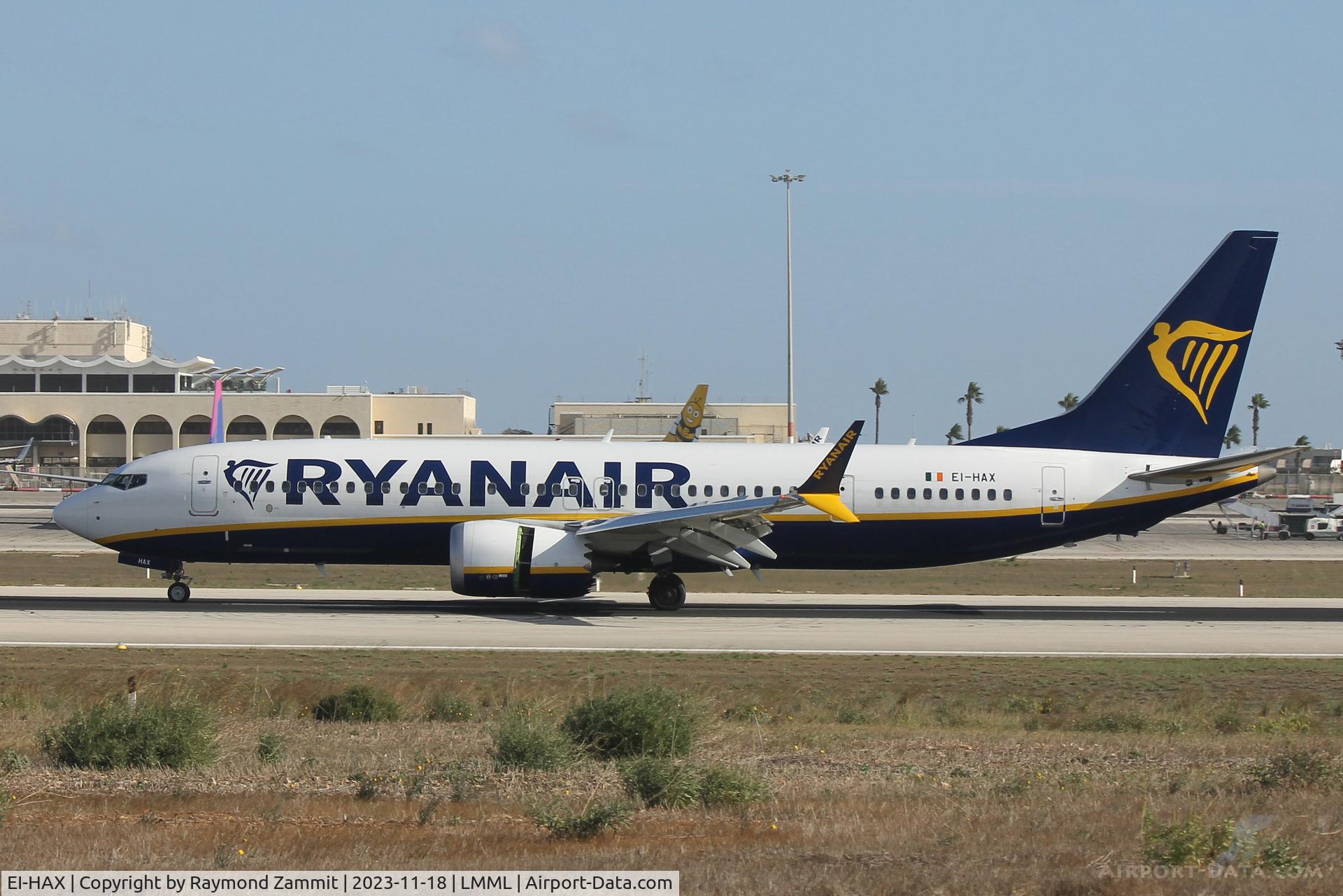 EI-HAX, 2021 Boeing 737-8-200 MAX C/N 65080, B737-8 MAX EI-HAX Ryanair