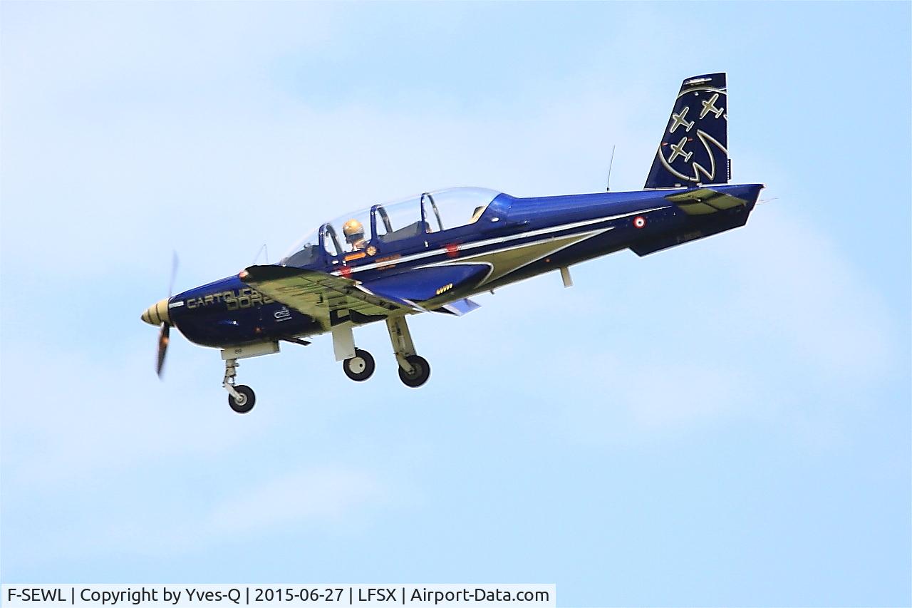 F-SEWL, Socata TB-30 Epsilon C/N 69, Socata TB-30 Epsilon (F-SEZF), On final rwy 29, Luxeuil-Saint Sauveur Air Base 116 (LFSX)