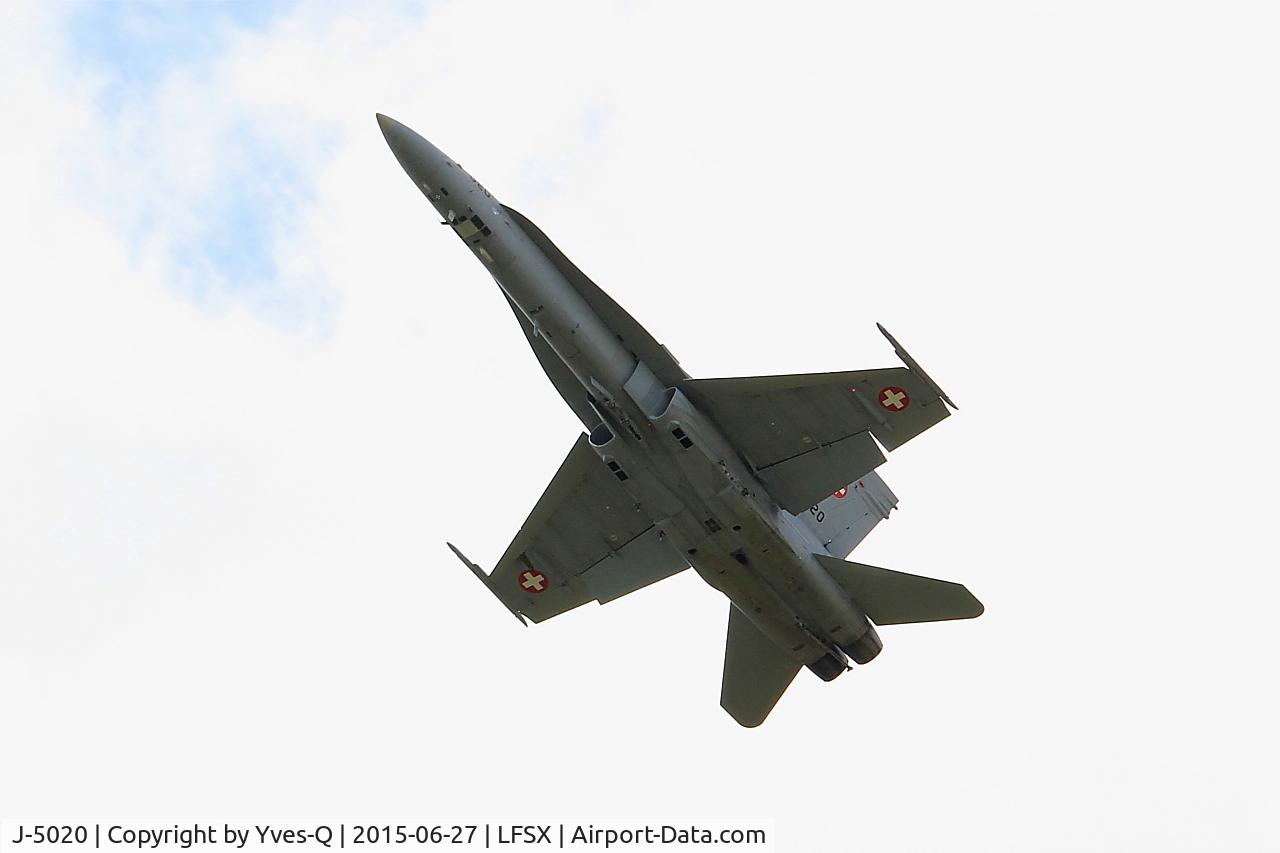 J-5020, McDonnell Douglas F/A-18C Hornet C/N 1369/SFC020, McDonnell Douglas FA-18C Hornet, On display, Luxeuil-Saint Sauveur Air Base 116 (LFSX)