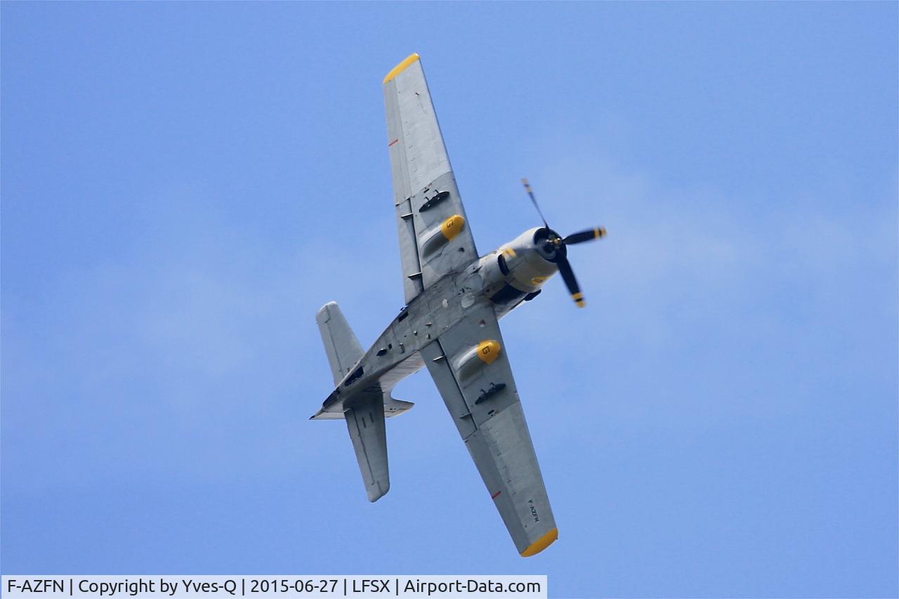 F-AZFN, Douglas AD-4N Skyraider C/N 7609, Douglas AD-4N Skyraider, On display, Luxeuil-St Sauveur Air Base 116 (LFSX)
