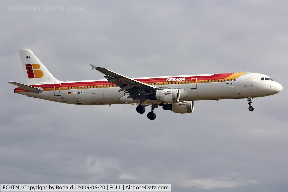EC-ITN, 2003 Airbus A321-212 C/N 2115, at bru