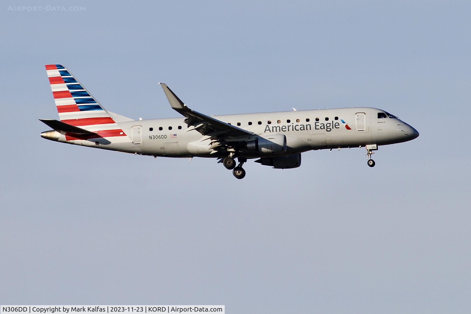 N306DD, 2020 Embraer ERJ 170-200 LR C/N 17000851, ENVOY/AMERICAN EAGLE E170 N306DD ENY3931 KCHS-KORD