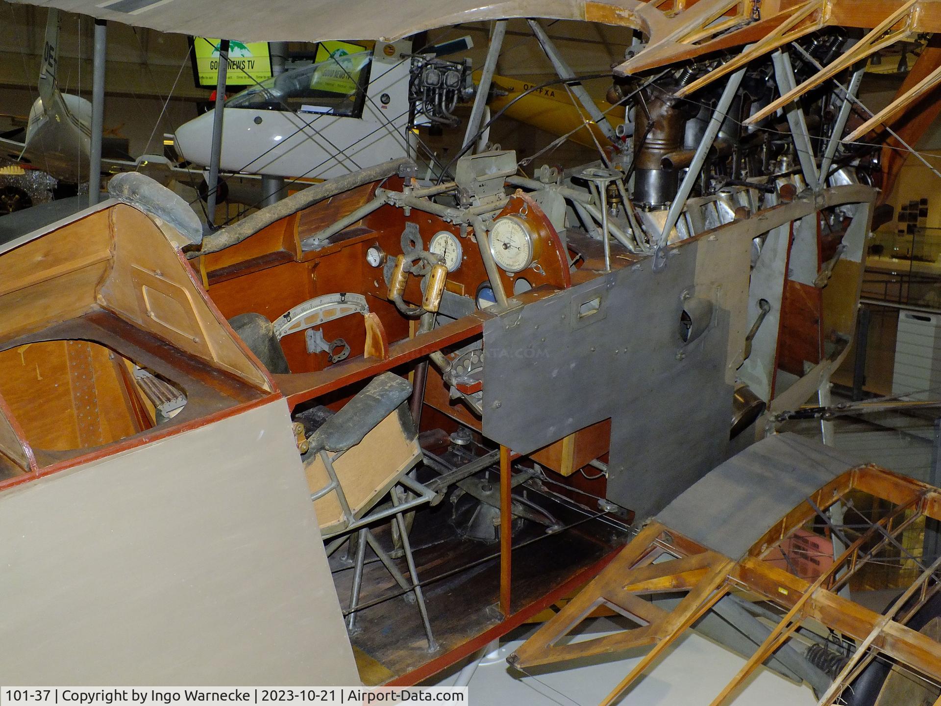 101-37, Aviatik Berg D.1 C/N 101.37, Aviatik Berg D.1 (minus outer skin on starboard side) at the Technisches Museum Wien (Vienna Technical Museum) #c