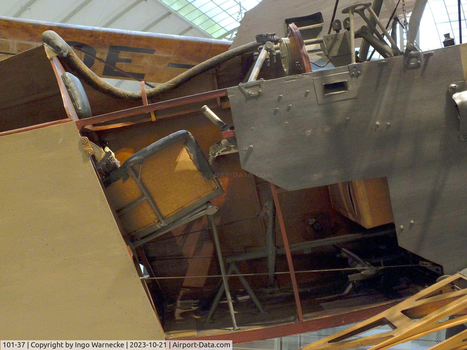 101-37, Aviatik Berg D.1 C/N 101.37, Aviatik Berg D.1 (minus outer skin on starboard side) at the Technisches Museum Wien (Vienna Technical Museum) #c
