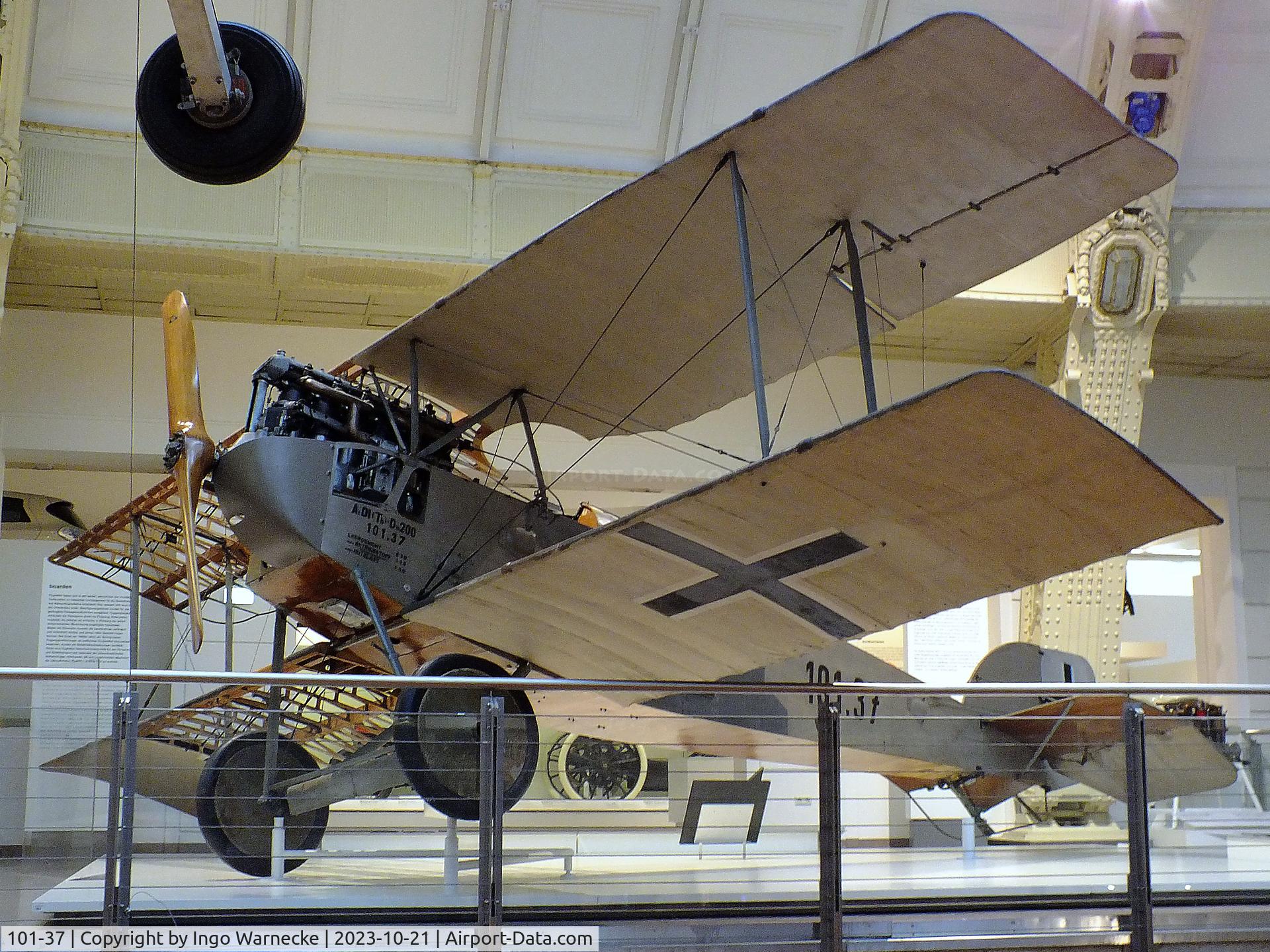 101-37, Aviatik Berg D.1 C/N 101.37, Aviatik Berg D.1 (minus outer skin on starboard side) at the Technisches Museum Wien (Vienna Technical Museum)