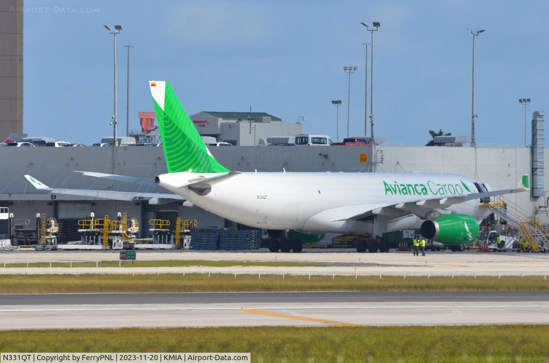N331QT, 2012 Airbus A330-243F C/N 1380, Does this make Avianca a green airline now?