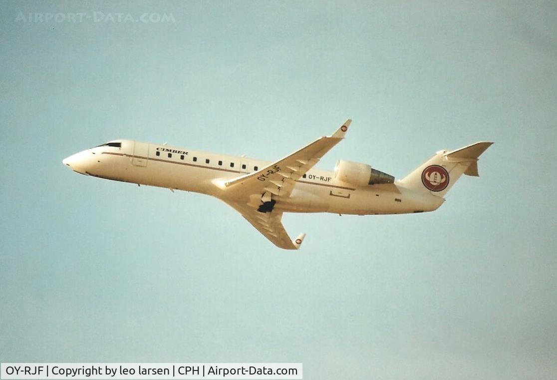 OY-RJF, 1993 Canadair CRJ-200LR (CL-600-2B19) C/N 7019, Copenhagen 8.3.2008