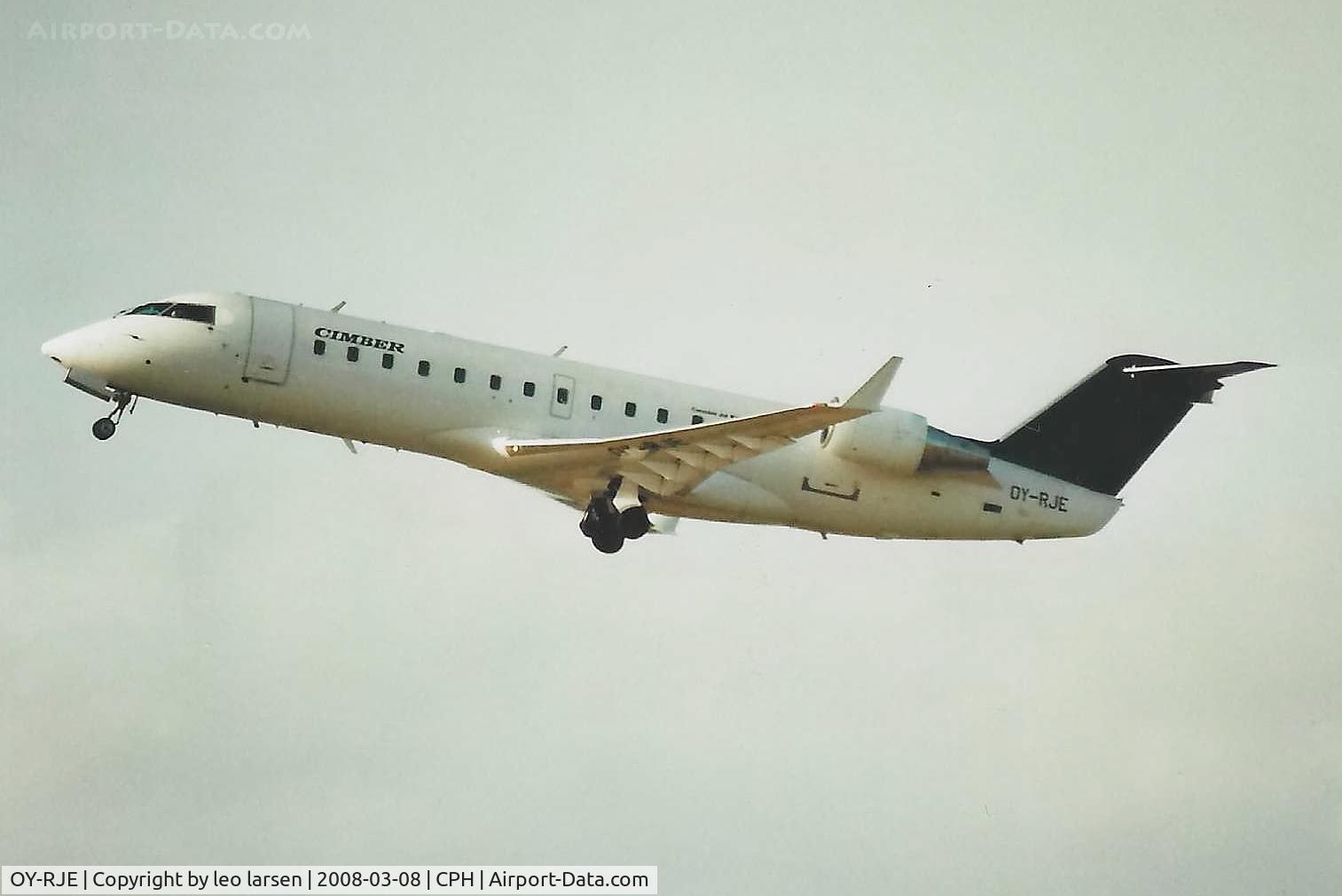 OY-RJE, Canadair CRJ-100LR (CL-600-2B19) C/N 7009, Copenhagen 8.3.2008