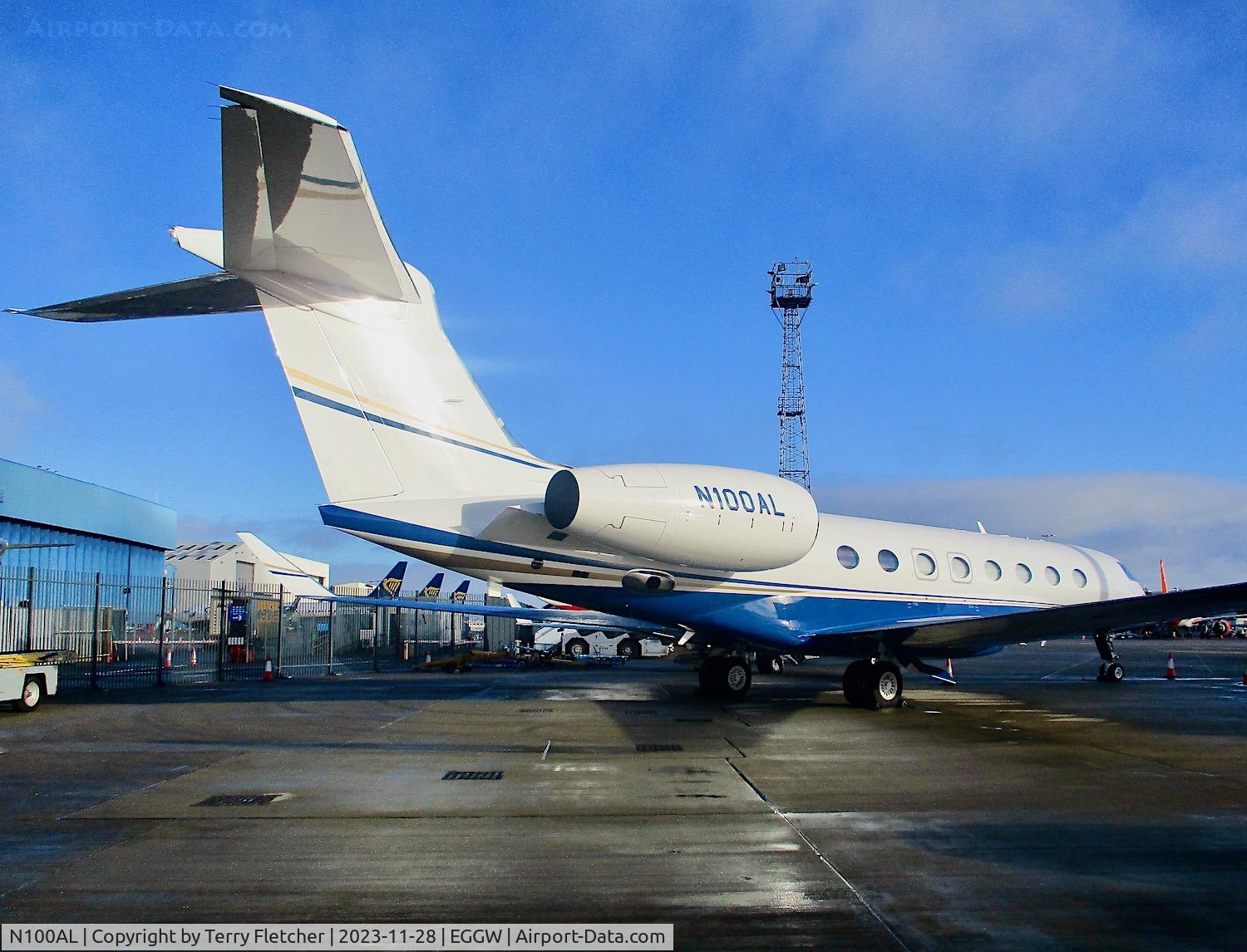 N100AL, 2019 Gulfstream G650 C/N 6431, At Luton Airport