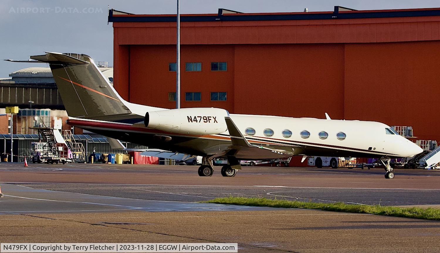 N479FX, 2008 Gulfstream Aerospace GIV-X (G450) C/N 4139, At Luton Airport