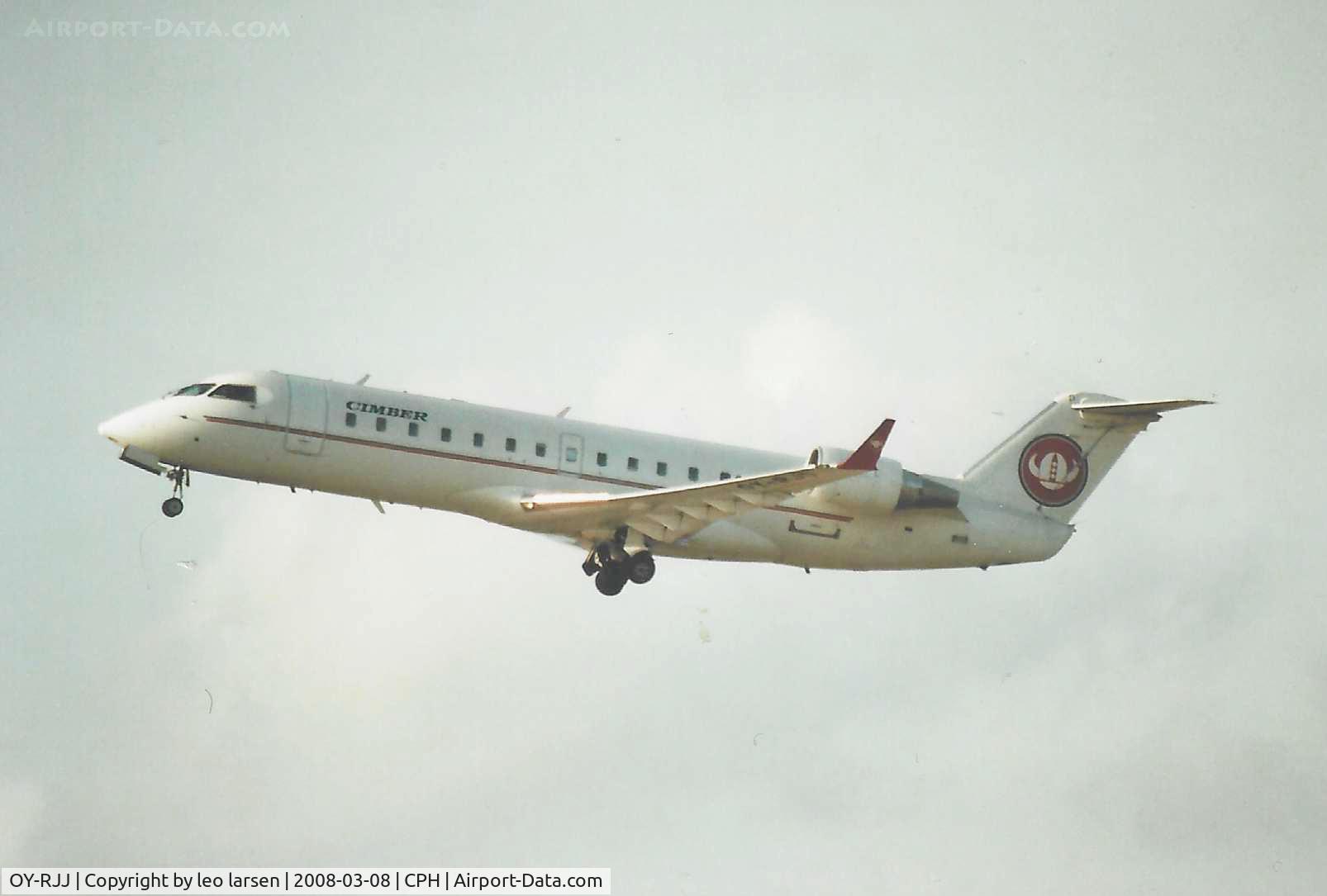 OY-RJJ, 2003 Bombardier CRJ-200ER (CL-600-2B19) C/N 7784, Copenhagen 8.3.2008