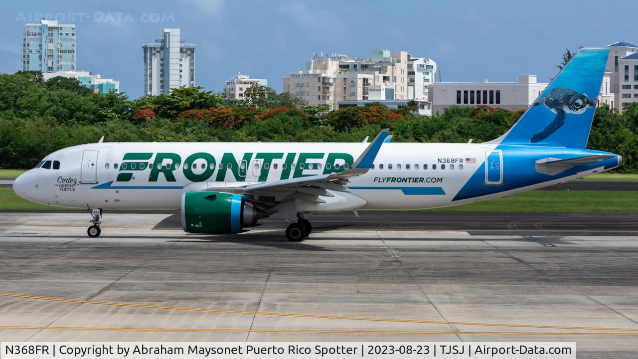 N368FR, 2020 Airbus A320-251N C/N 09549, Taxing for departure