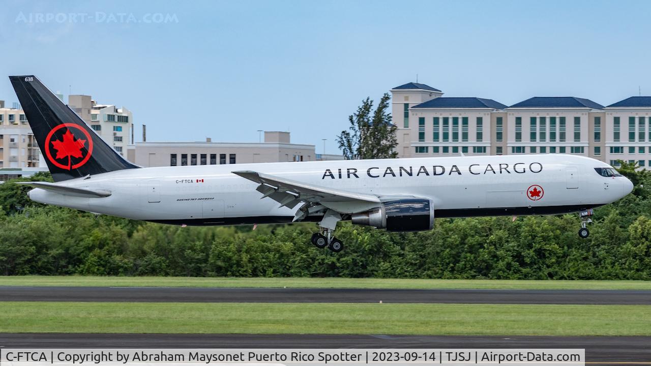 C-FTCA, 1989 Boeing 767-375/ER C/N 24307, Landing on runway 8